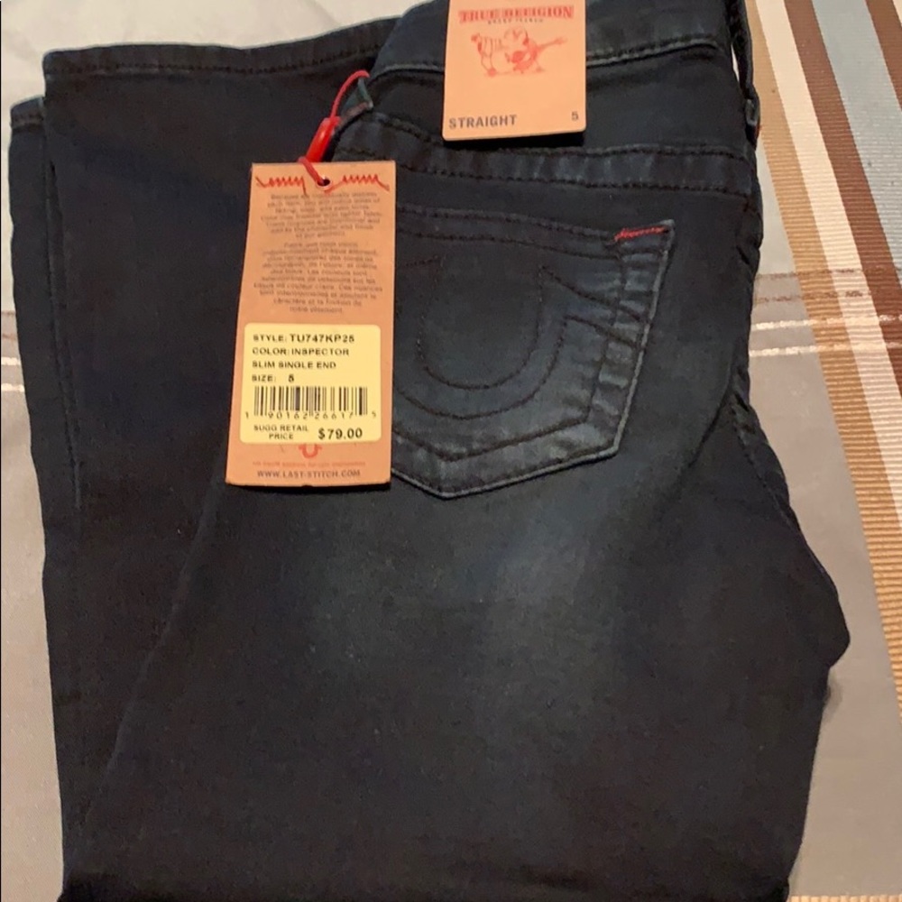 True Religion Denim Straight Leg Jeans
